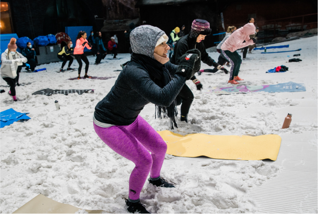 excerciseing-at-ski-dubai